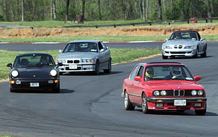 On track at Summit point Raceway West Virginia
